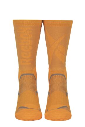 Mens and Ladies 1 Pair Reebok Technical Recycled Crew Technical Fitness Socks Orange 2.5-3.5 UK