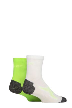 Mens and Ladies 2 Pair Reebok Technical Recycled Ankle Technical Running Socks