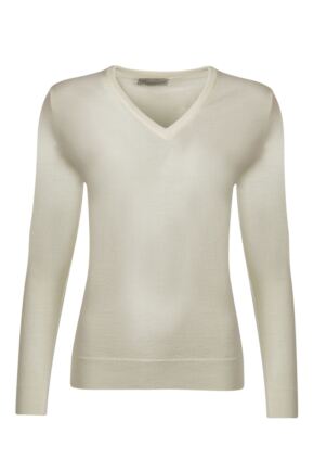 Ladies Great & British Knitwear 100% Merino V Neck Jumper