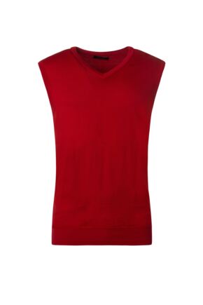 Mens Great & British Knitwear 100% Merino Plain V Neck Slipover