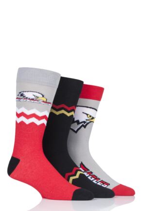 Mens 3 Pair SOCKSHOP Wildfeet Novelty Cotton Socks