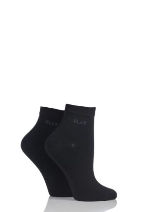 Ladies 2 Pair Elle Bamboo Anklet Socks