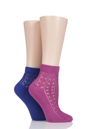 Ladies 2 Pair Elle Dainty and Delicate Soft Pelerine Anklets
