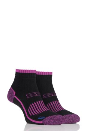 Ladies 2 Pair Storm Bloc with BlueGuard Ankle High Hiking Socks
