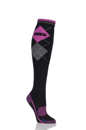Ladies 1 Pair Storm Bloc with BlueGuard Equestrian Long Cotton Socks