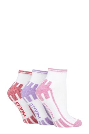 Ladies 3 Pair Storm Bloc Ankle Socks