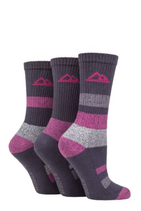Women's 3 Pair Storm Bloc Cotton Striped Boot Socks