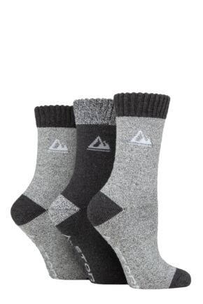 Ladies 3 Pair Storm Bloc Poly Blend Cushioned Boot Socks