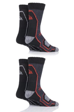 Mens 4 Pair Storm Bloc Technical Boot Socks