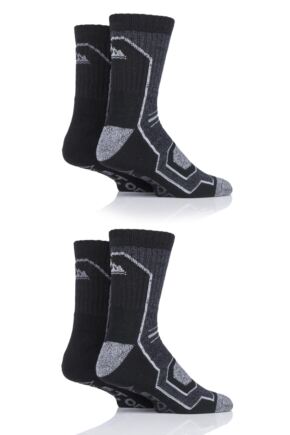 Mens 4 Pair Storm Bloc Technical Boot Socks