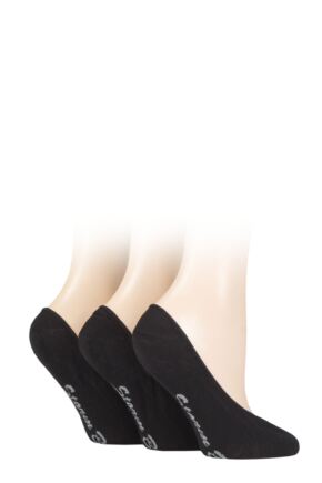 Ladies 3 Pair Storm Bloc Plain Cotton No-Show Socks