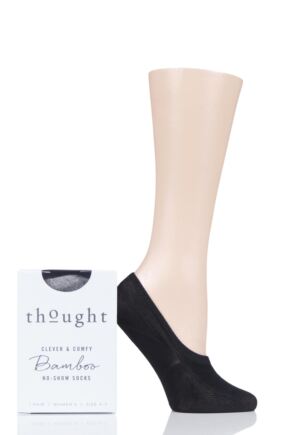 Ladies 1 Pair Thought Bamboo and Organic Cotton No Show Socks