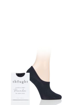 Ladies 1 Pair Thought Bamboo and Organic Cotton No Show Socks
