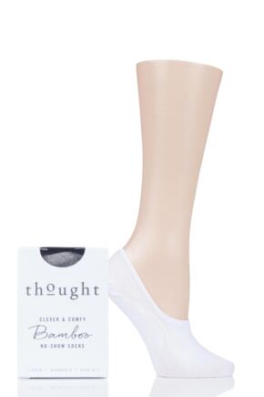 Ladies 1 Pair Thought Bamboo and Organic Cotton No Show Socks