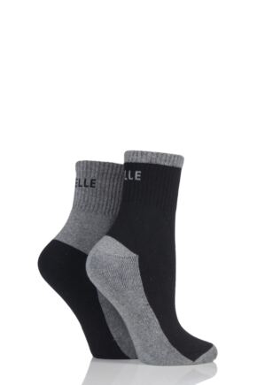 Ladies 2 Pair Elle Sports Cushioned Ankle Socks