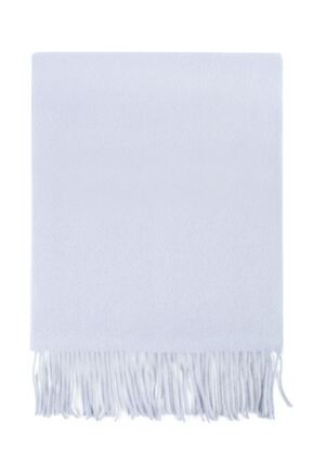 Mens and Ladies Great & British Knitwear Made In Scotland 100% Cashmere Plain Scarf with Fringe