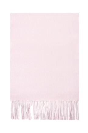 Mens and Ladies Great & British Knitwear Made In Scotland 100% Cashmere Plain Scarf with Fringe