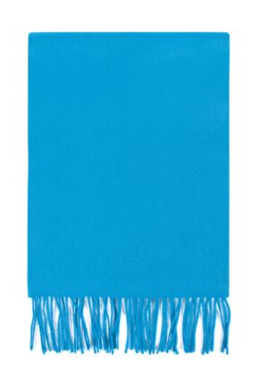 Mens and Ladies Great & British Knitwear Made In Scotland 100% Cashmere Plain Scarf with Fringe
