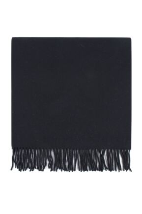 Mens and Ladies Great & British Knitwear Made In Scotland 100% Cashmere Wide Knit Plain Scarf with Fringe