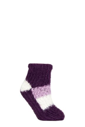 Ladies 1 Pair Elle Sherpa Lined Slipper Socks