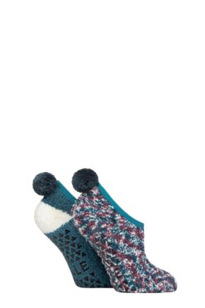 Ladies 2 Pair Elle Cosy Mary Jane Socks