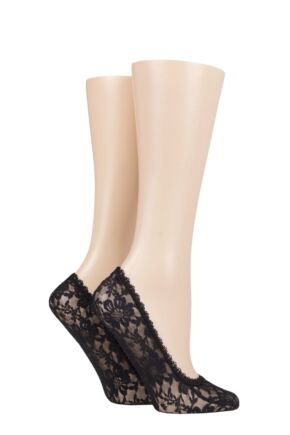 Ladies 2 Pair Elle Lace Shoe Liners
