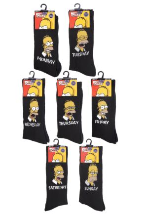 TM THE SIMPSONS DAYS OF THE WEEK HOMER CUSHIONED SOLE SOCKS