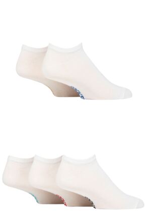 Mens 5 Pair SOCKSHOP Regenerated Eco-Cotton Plain Trainer Socks