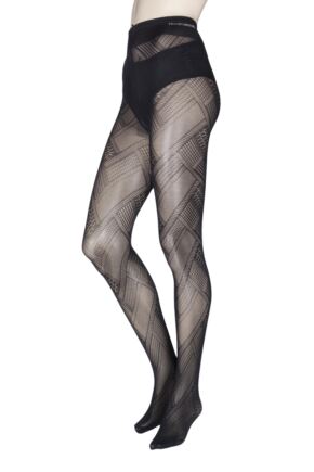 Ladies 1 Pair Trasparenze Soave Patterned Opaque Tights