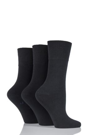 Gentle Grip Plain Cotton Diabetic Socks