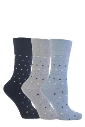 Gentle Grip Polka Dot Cotton Socks