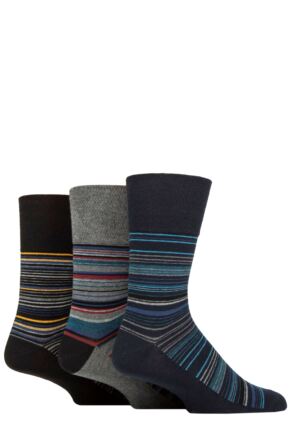 Gentle Grip Socks 3 Pack - Grey Mens – Potters Bowls