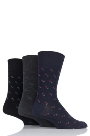 6 pairs Mens SockShop Cotton Gentle Grip 6-11 uk Socks Black RG51 