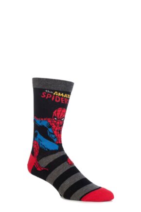 Mens SockShop Marvel Comics Mix Hulk, Spider-Man, Iron Man and Wolverine Socks