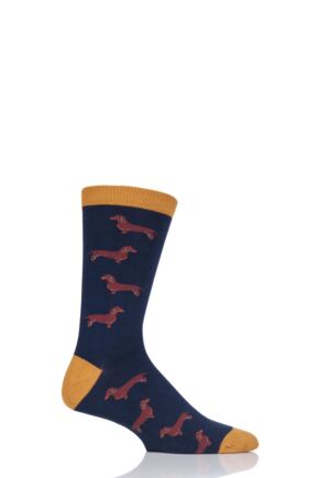 Mens 1 Pair Thought Canine Bamboo and Organic Cotton Socks