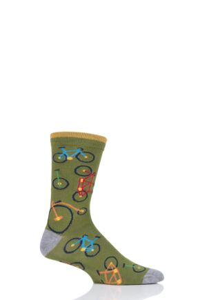 Mens 1 Pair Thought Bicycle Bamboo and Organic Cotton Socks