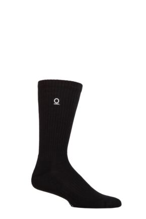 Mens 1 Pair Thought Rafael Organic Cotton Ribbed Sports Socks