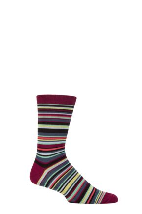 Mens 1 Pair Thought Matias Bamboo Stripe Socks