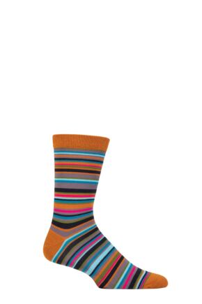 Mens 1 Pair Thought Matias Bamboo Stripe Socks