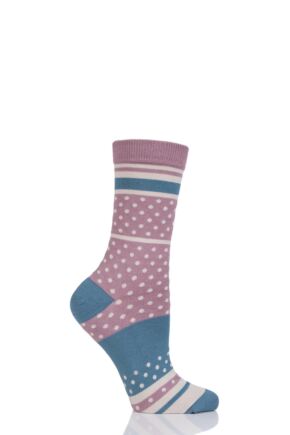 Ladies 1 Pair Thought Maisy Dots Bamboo and Organic Cotton Socks