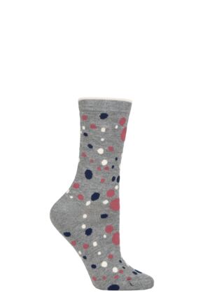Ladies 1 Pair Thought Lucille Spots Bamboo and Organic Cotton Socks