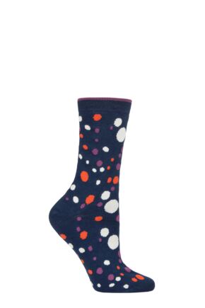 Ladies 1 Pair Thought Lucille Spots Bamboo and Organic Cotton Socks