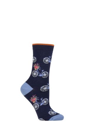 Ladies 1 Pair Thought Josie Bamboo Bike Socks