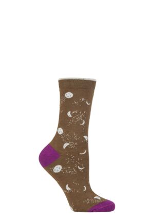 Women's 1 Pair Thought Mona Moon Bamboo Socks