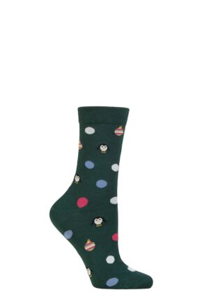 Ladies 1 Pair Thought Neva Penguin Bamboo Socks