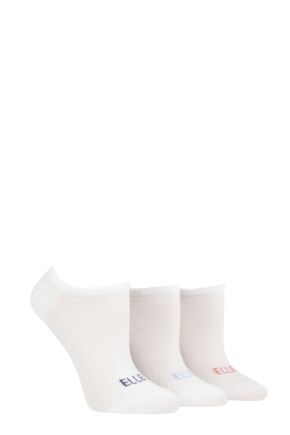 Ladies 3 Pair Elle Sport Mesh Bamboo No Show Socks