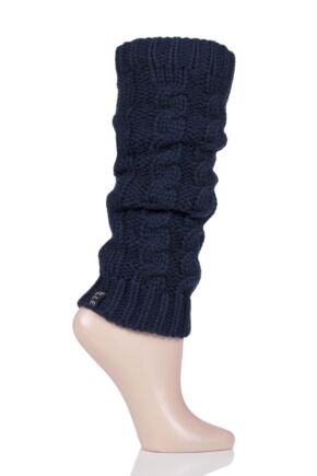 Ladies 1 Pair Elle Chunky Cable Knit Leg Warmers