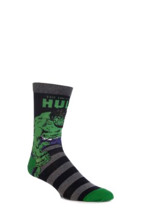 Mens SockShop Marvel Comics Mix Hulk, Spider-Man, Iron Man and Wolverine Socks