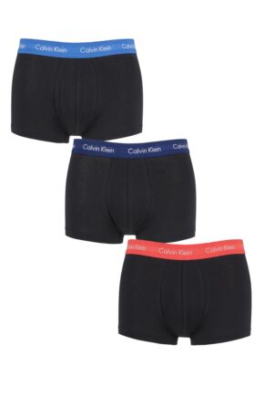 Mens 3 Pair Calvin Klein Low Rise Trunks