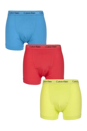 Mens 3 Pack Calvin Klein Cotton Stretch Trunks
